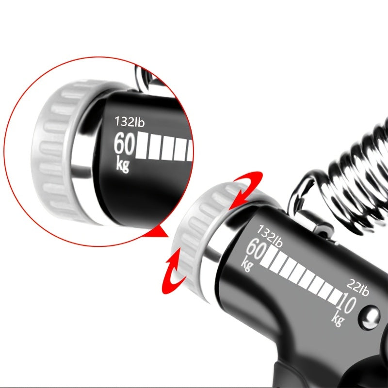Entrenador de Fuerza de Agarre de Mano Profesional, Equipo de Fitness de Rehabilitación de Dedos y Músculos del Brazo con Espuma de Fibra de Carbono, Ajustable para Gimnasio