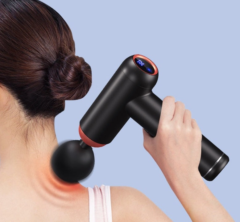 Pistola de Masaje Muscular de Fascia Eléctrica Mini Personalizada, Pistola de Masaje por Vibración, Equipo de Fitness, Masajeador de Relajación, Mini Agarres de Fascia