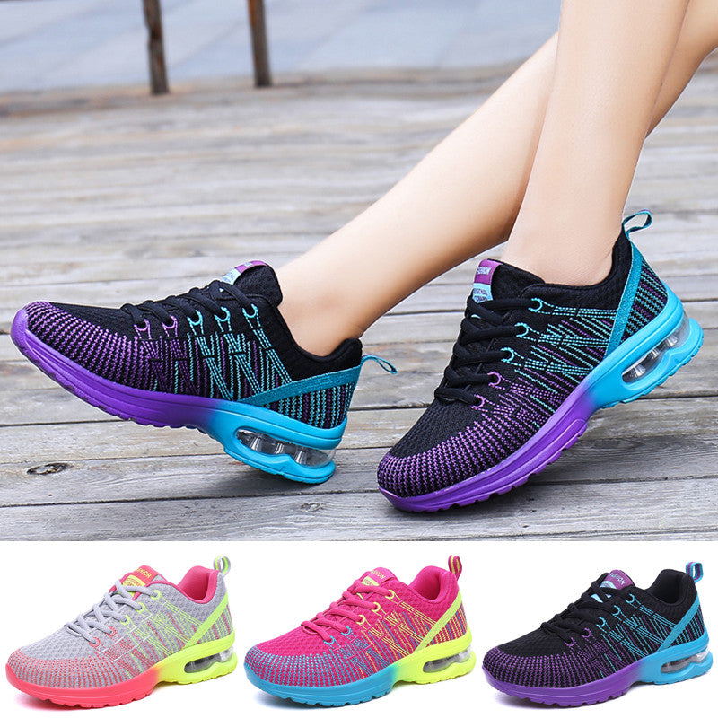 Nuevos zapatos deportivos casuales de malla transpirable para fitness para mujer