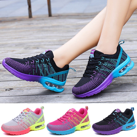 Nuevos zapatos deportivos casuales de malla transpirable para fitness para mujer