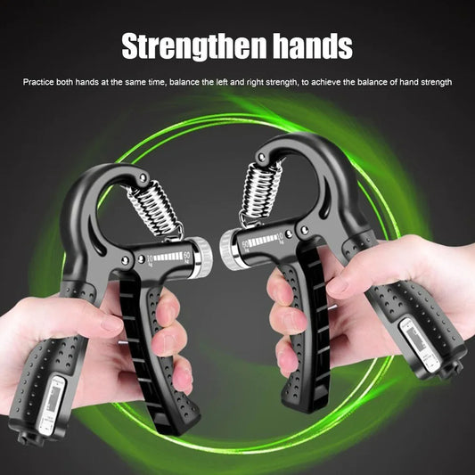 Entrenador de Fuerza de Agarre de Mano Profesional, Equipo de Fitness de Rehabilitación de Dedos y Músculos del Brazo con Espuma de Fibra de Carbono, Ajustable para Gimnasio