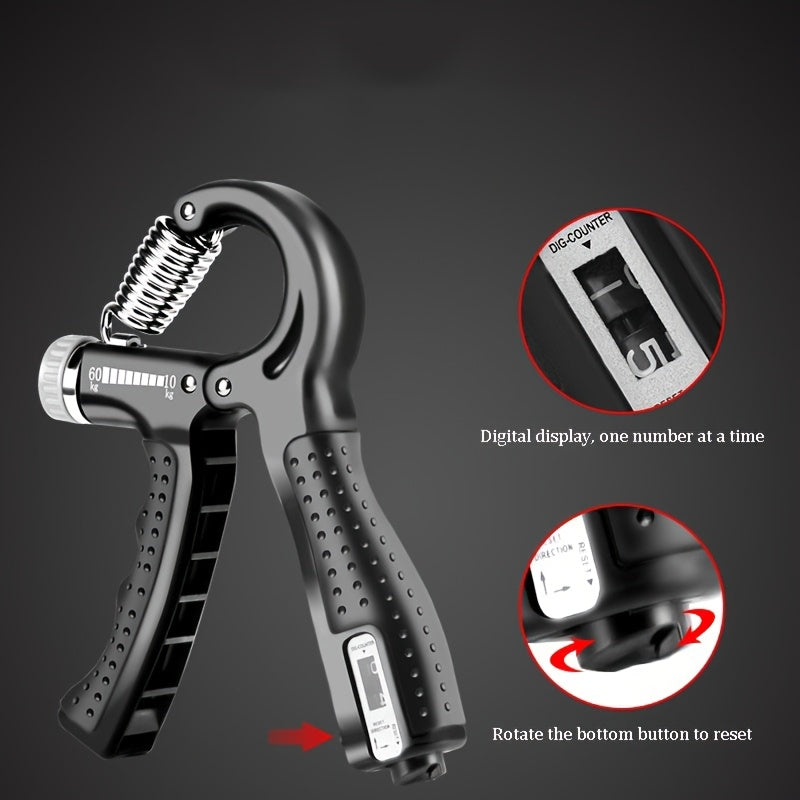 Entrenador de Fuerza de Agarre de Mano Profesional, Equipo de Fitness de Rehabilitación de Dedos y Músculos del Brazo con Espuma de Fibra de Carbono, Ajustable para Gimnasio