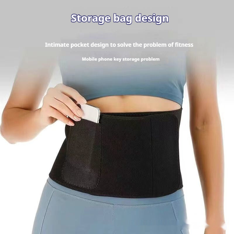 Cinturón Deportivo de Fitness para Soporte de Cintura, Sentadillas, Correr y Entrenamiento con Sudor Intenso