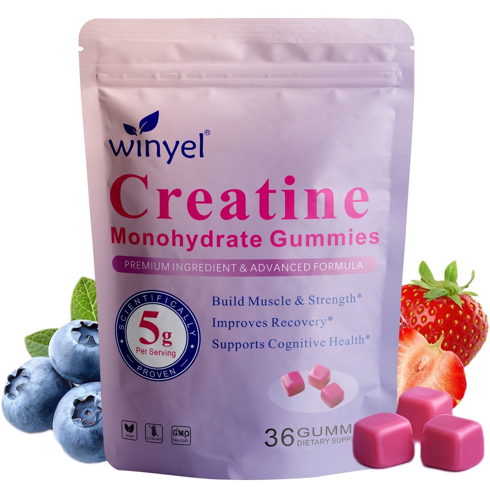 Creatina Gummies — Sin Azúcar 36 uds.
