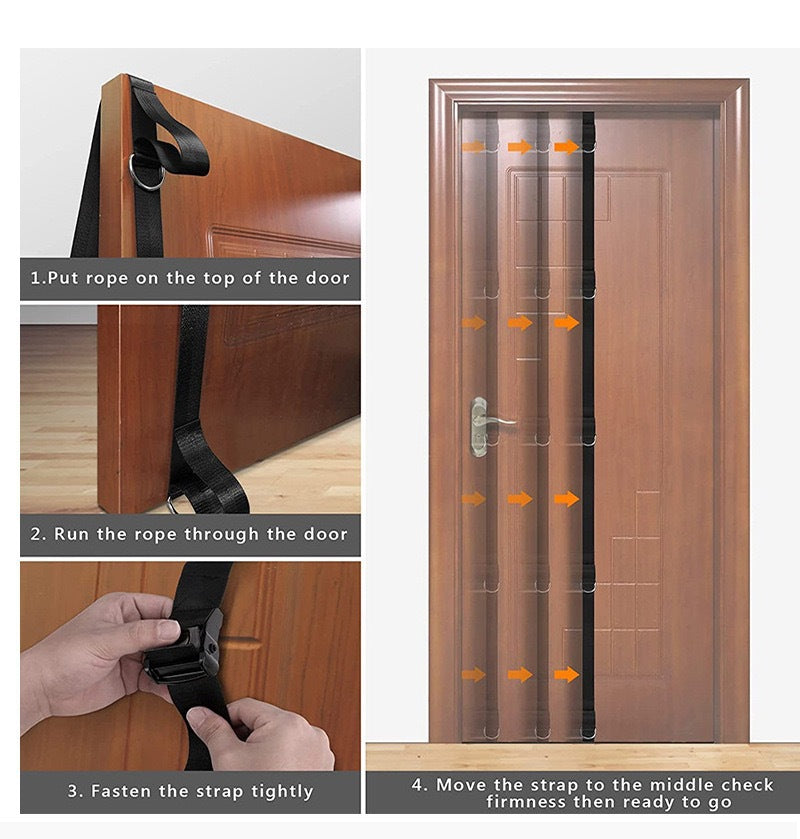 Accesorios de Fitness con Anclaje Múltiple para el Hogar Correa Portátil para Puerta