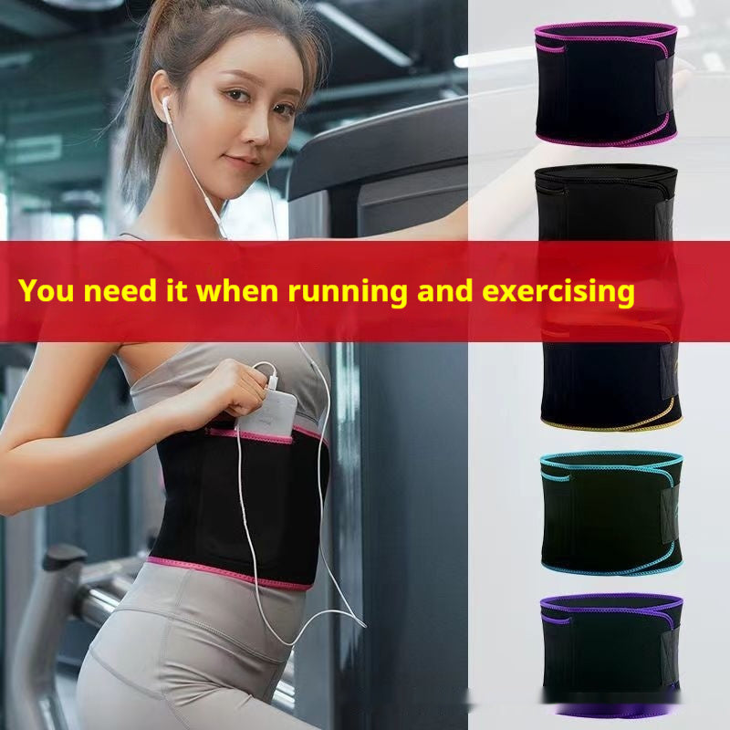 Cinturón Deportivo de Fitness para Soporte de Cintura, Sentadillas, Correr y Entrenamiento con Sudor Intenso