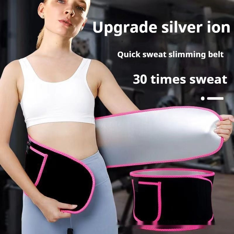 Cinturón Deportivo de Fitness para Soporte de Cintura, Sentadillas, Correr y Entrenamiento con Sudor Intenso