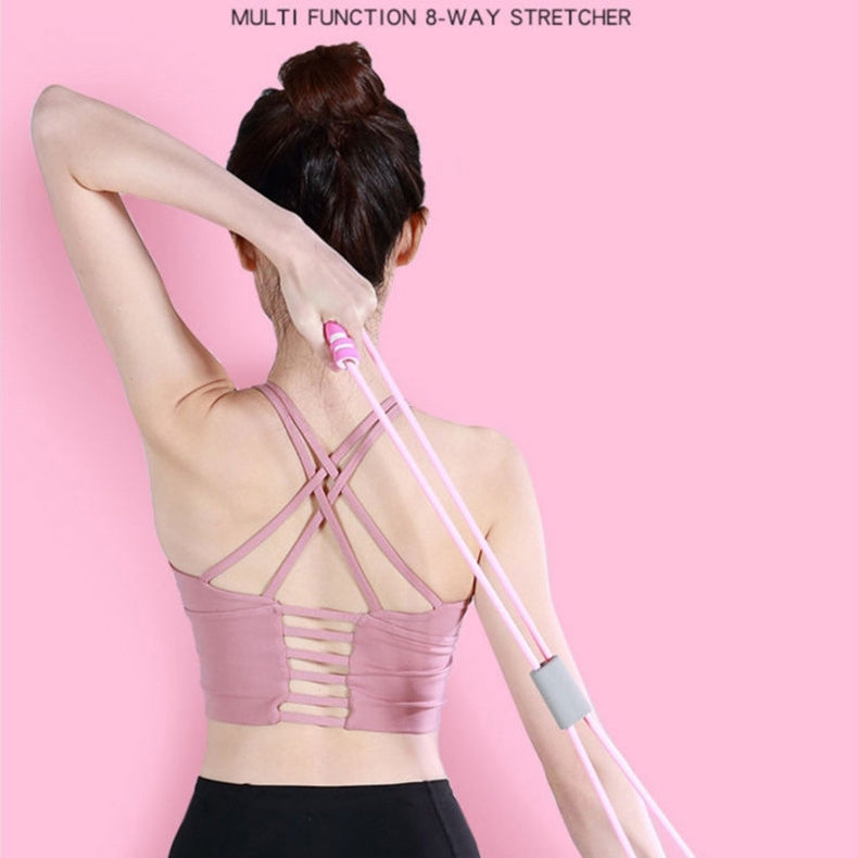 Equipo de ejercicio de brazo con correa elástica en forma de ocho para fitness