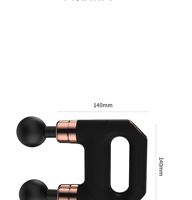 Masajeador Mini de Fascia de Doble Cabeza para Relajación Muscular y Vibración en el Cuello