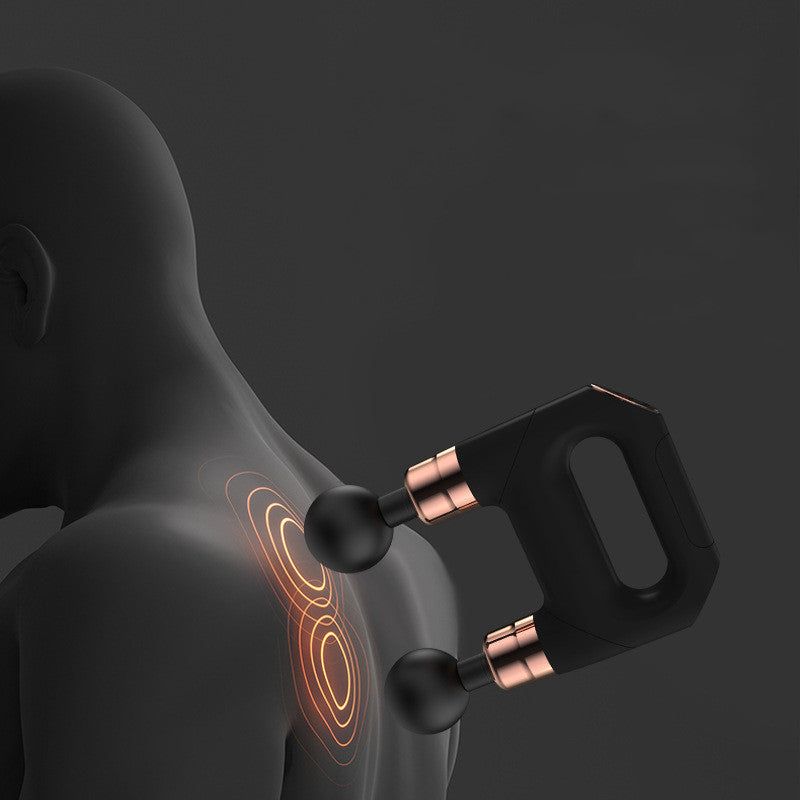 Masajeador Mini de Fascia de Doble Cabeza para Relajación Muscular y Vibración en el Cuello