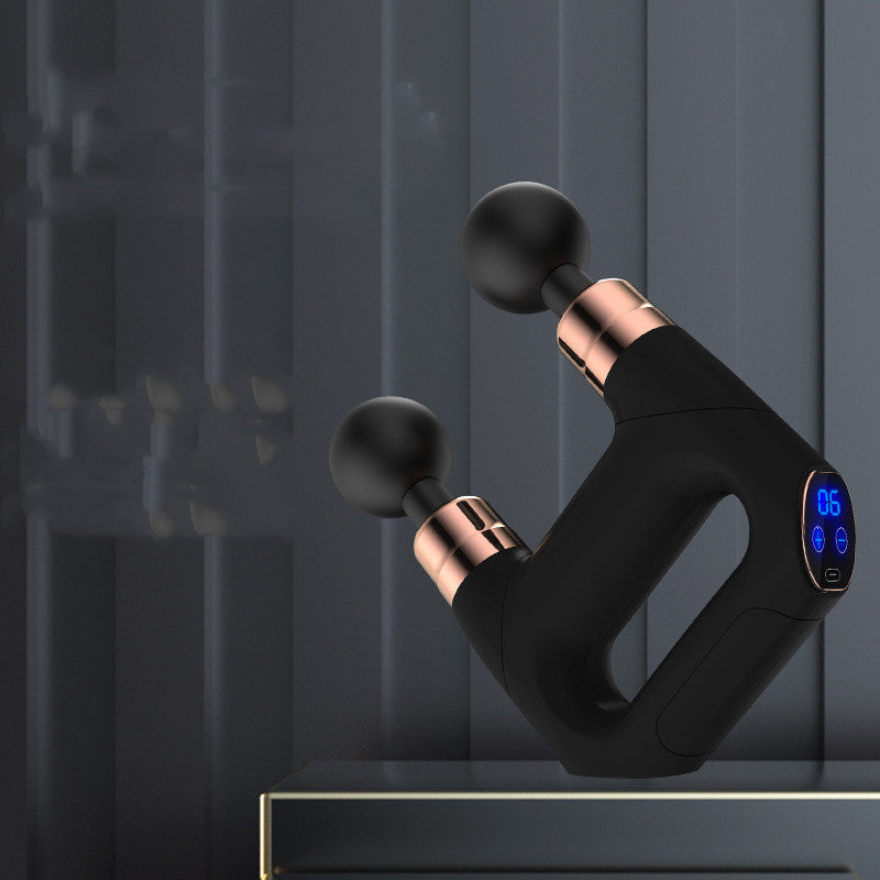 Masajeador Mini de Fascia de Doble Cabeza para Relajación Muscular y Vibración en el Cuello